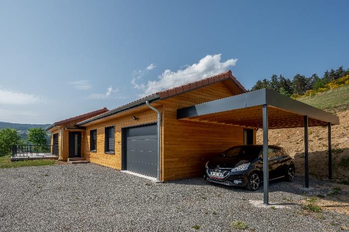 Maison bois sur plans de la collection viebois — vue 1